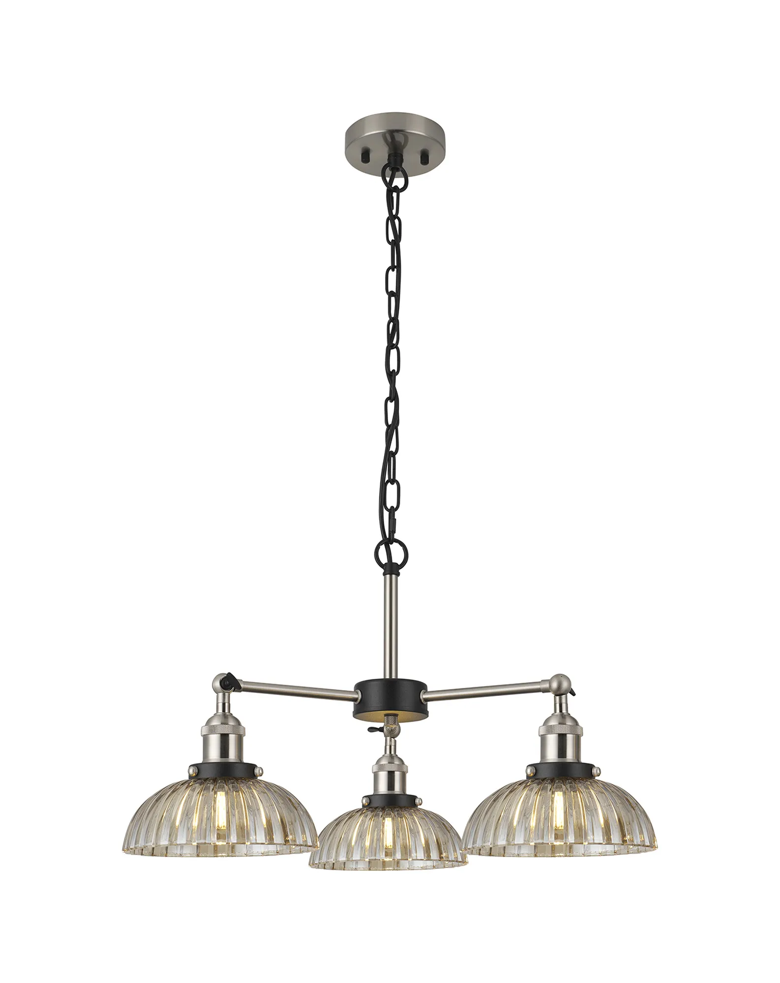 Walter-Satin Nickel Ceiling Lights Deco Multi Arm Fittings